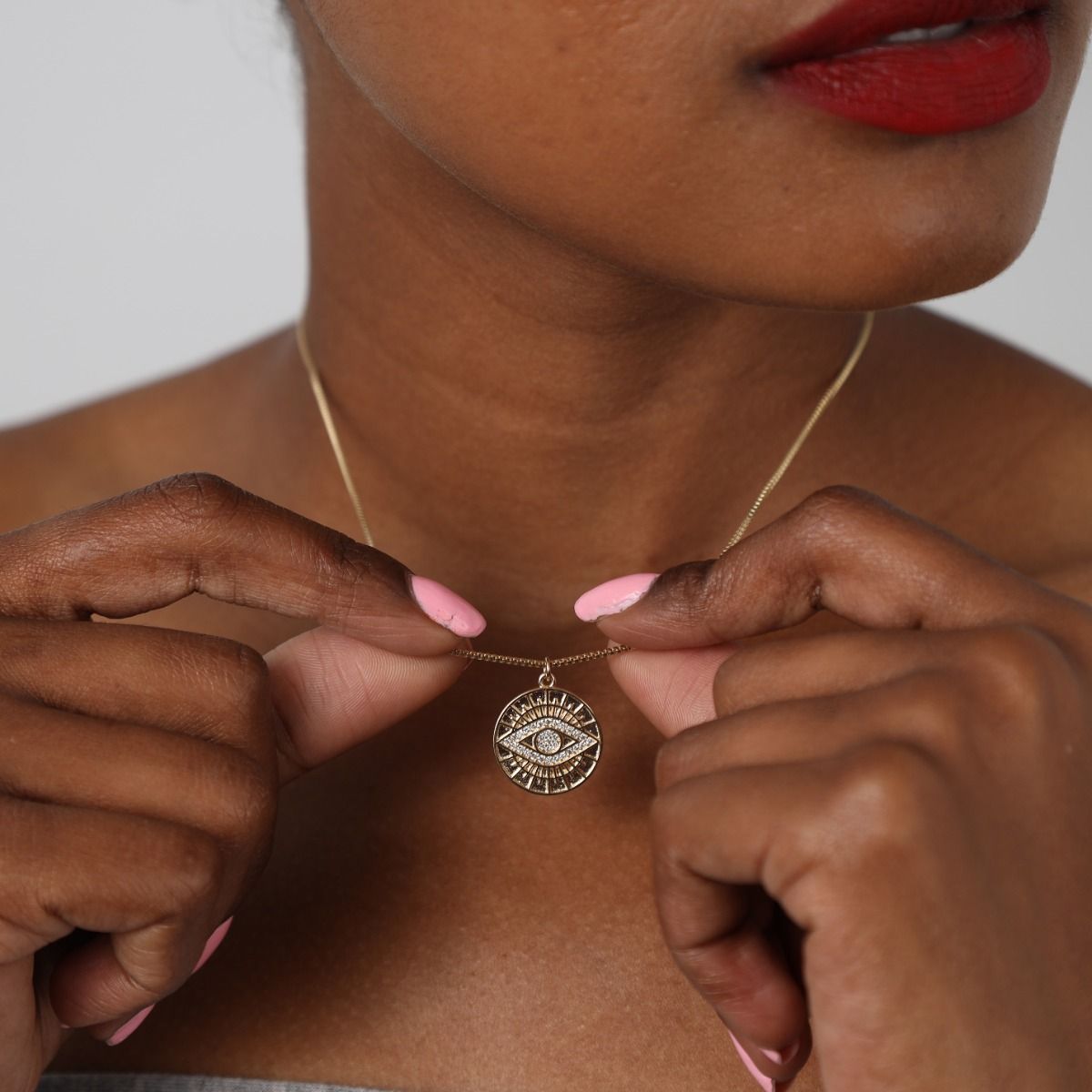 Sparkling Evil Eye Necklace