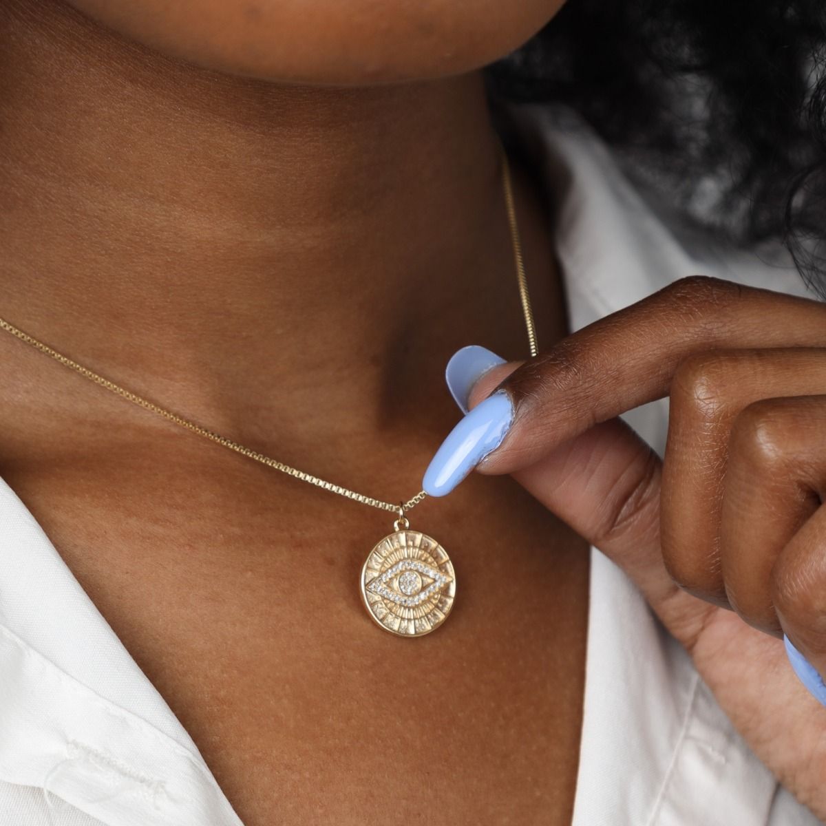 Sparkling Evil Eye Necklace