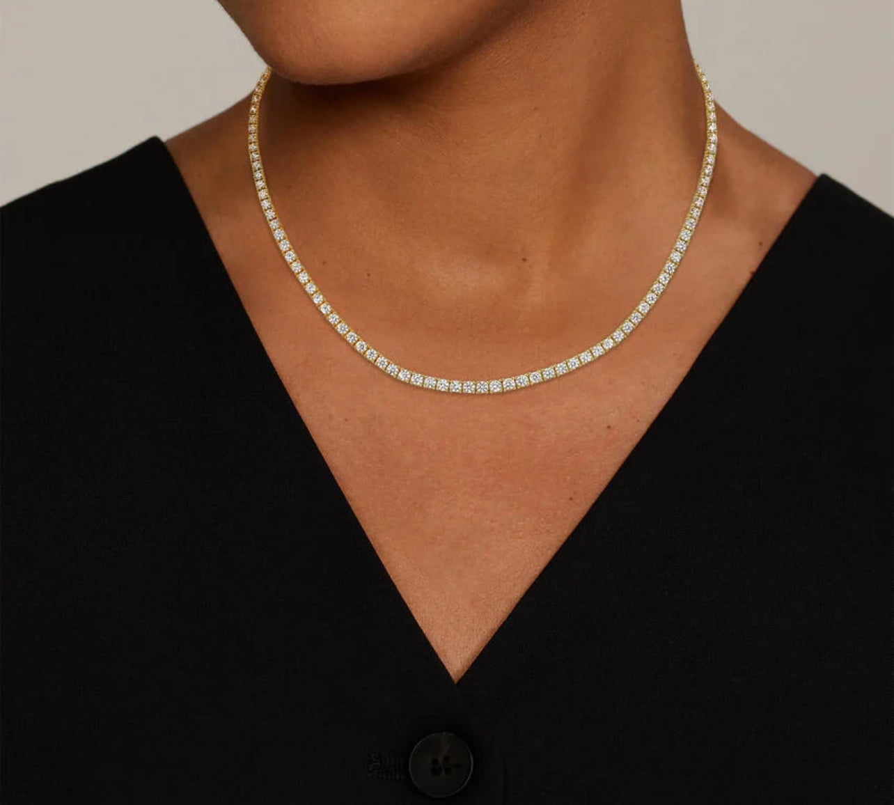 Sterling Silver Tennis Necklace/Bracelet