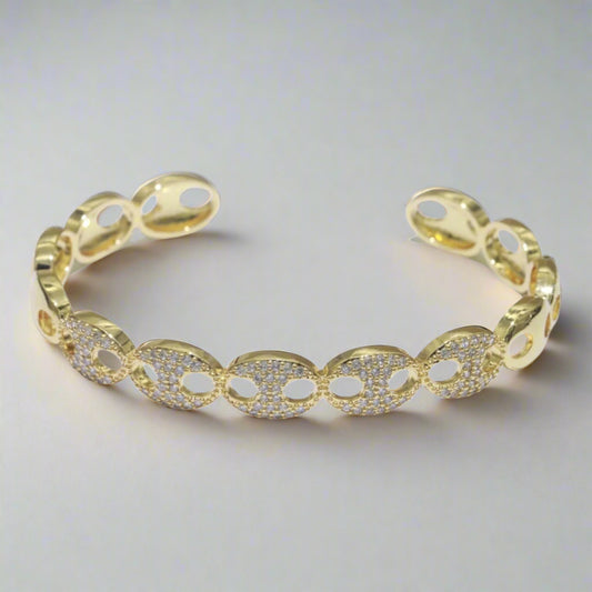 Micro Pave G-Link Cuff